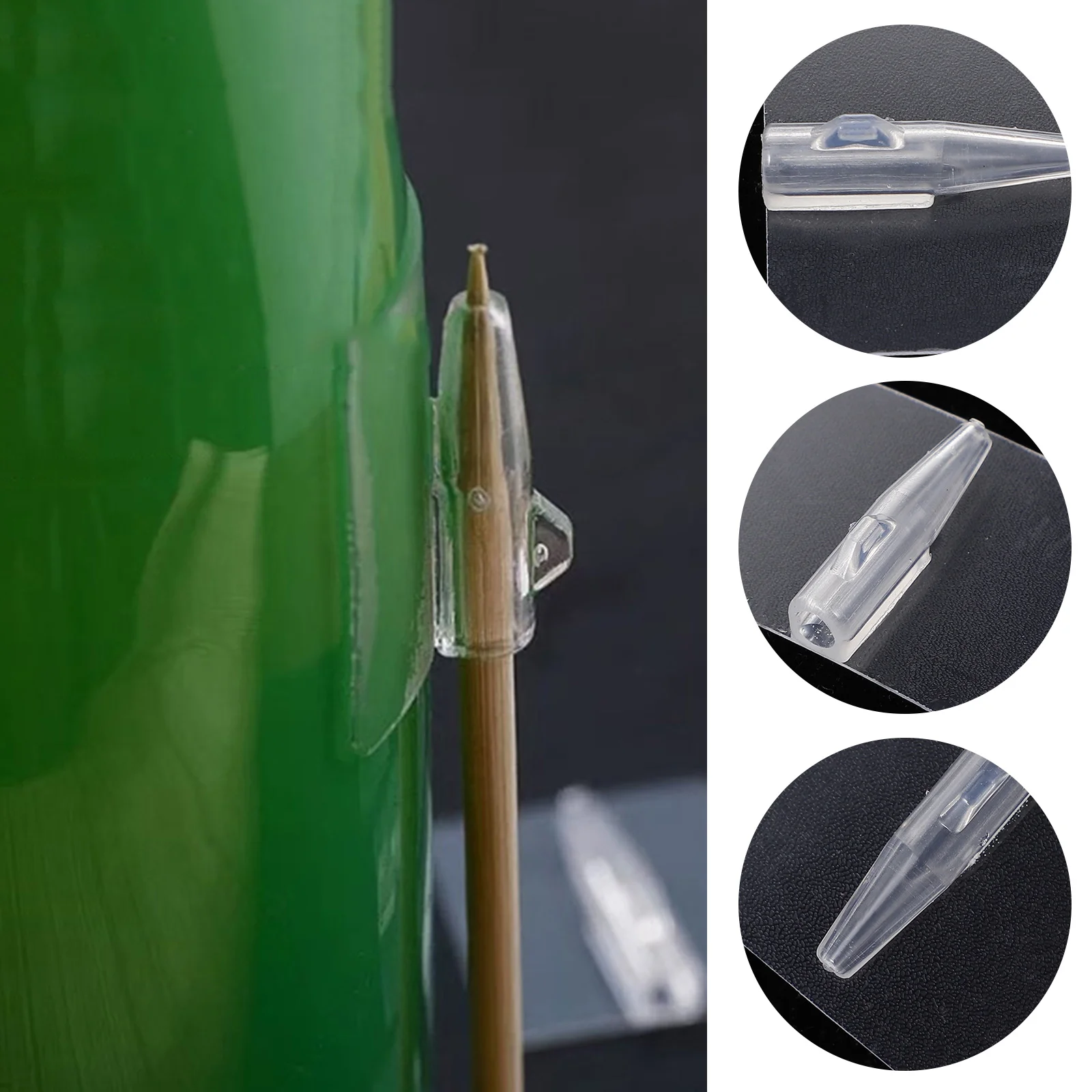 50 Pcs Durable Bouquet Stickers Plastic Fixative Flower Shop Creative Design Lightweight Compact Snack Sticker Packaging Diy