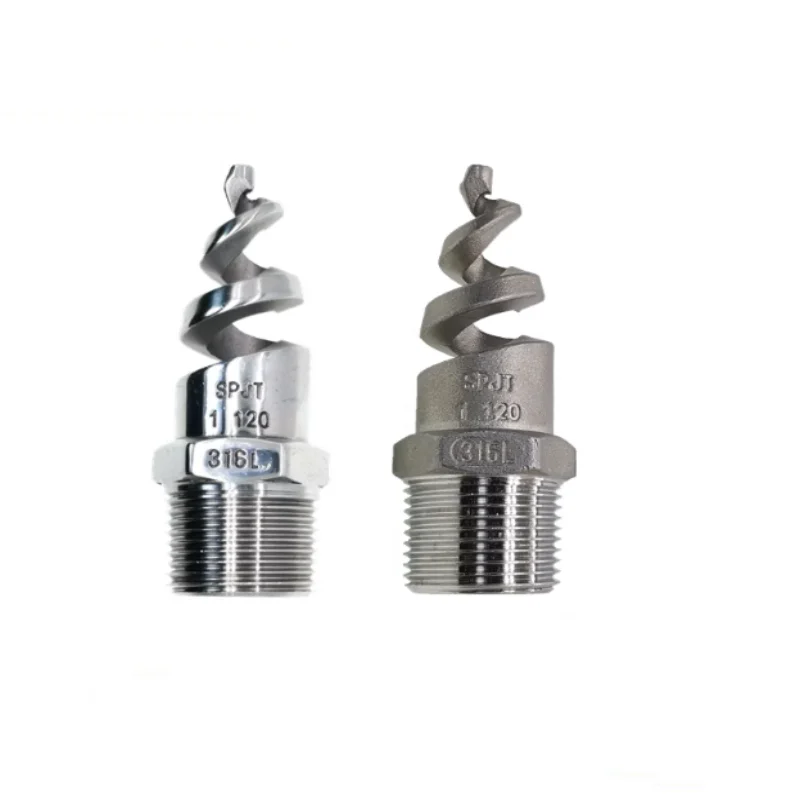 

1PC SPJT Spiral Nozzle 316L stainless steel 1/4" 3/8" 1/2" 3/4" 1" 1.2" 1.5" 2" chasing/NO chasing Sprayer Male Thread Joint