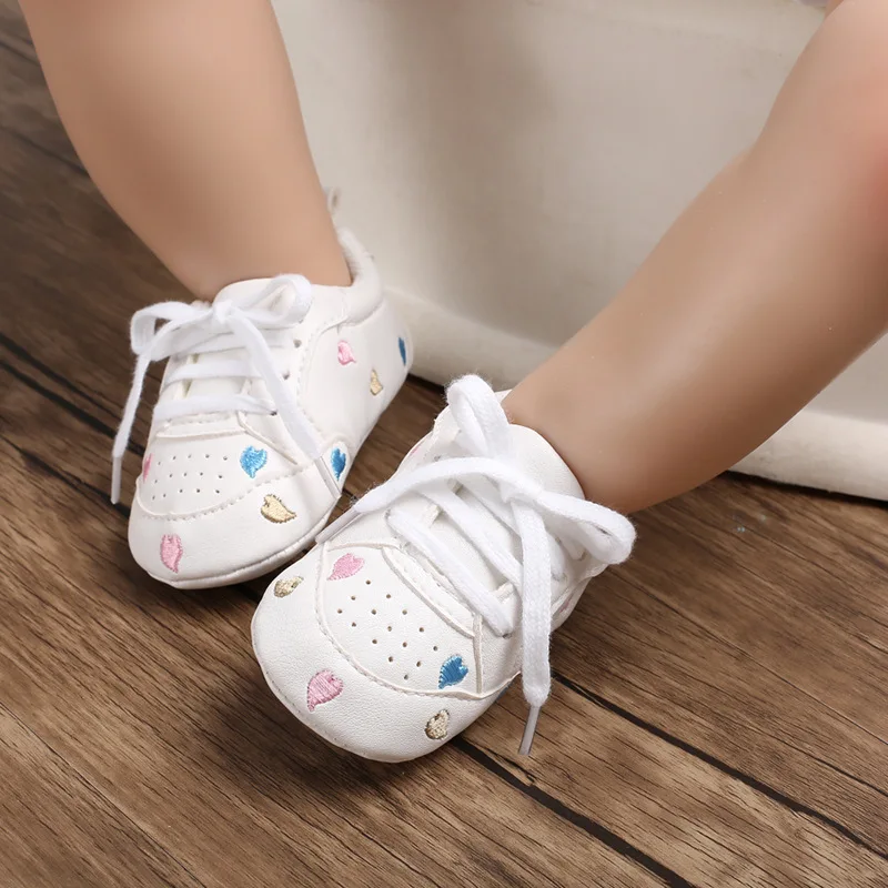 Casual Baby Shoes Infant Baby Girl Crib Shoes Cute Soft Sole Prewalker Sneakers Walking Shoes Toddler First Walker