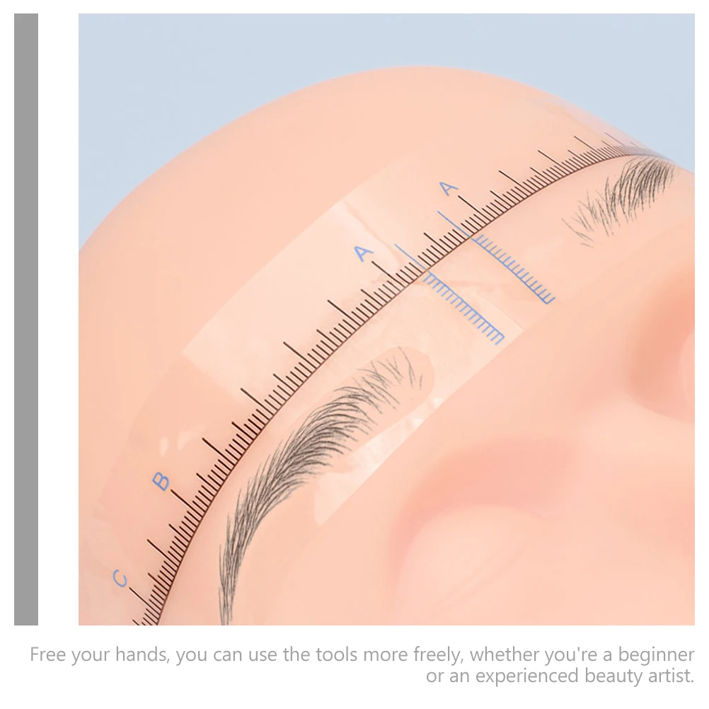 

10 Pcs Thrush Locating Rule Brow Tools for Shaping Eyebrow Guide Template Positioning Ruler Eyebrows Shaper Stencil