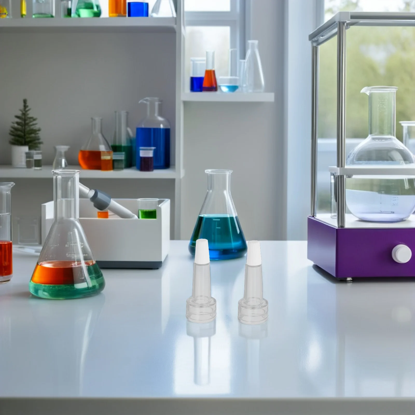 

100Pcs Vial Bottle Caps Transparent Ampoule Dispenser Lid Soft Tube Dropper Precise Liquid Distribution Vial Liquid Bottle Lid