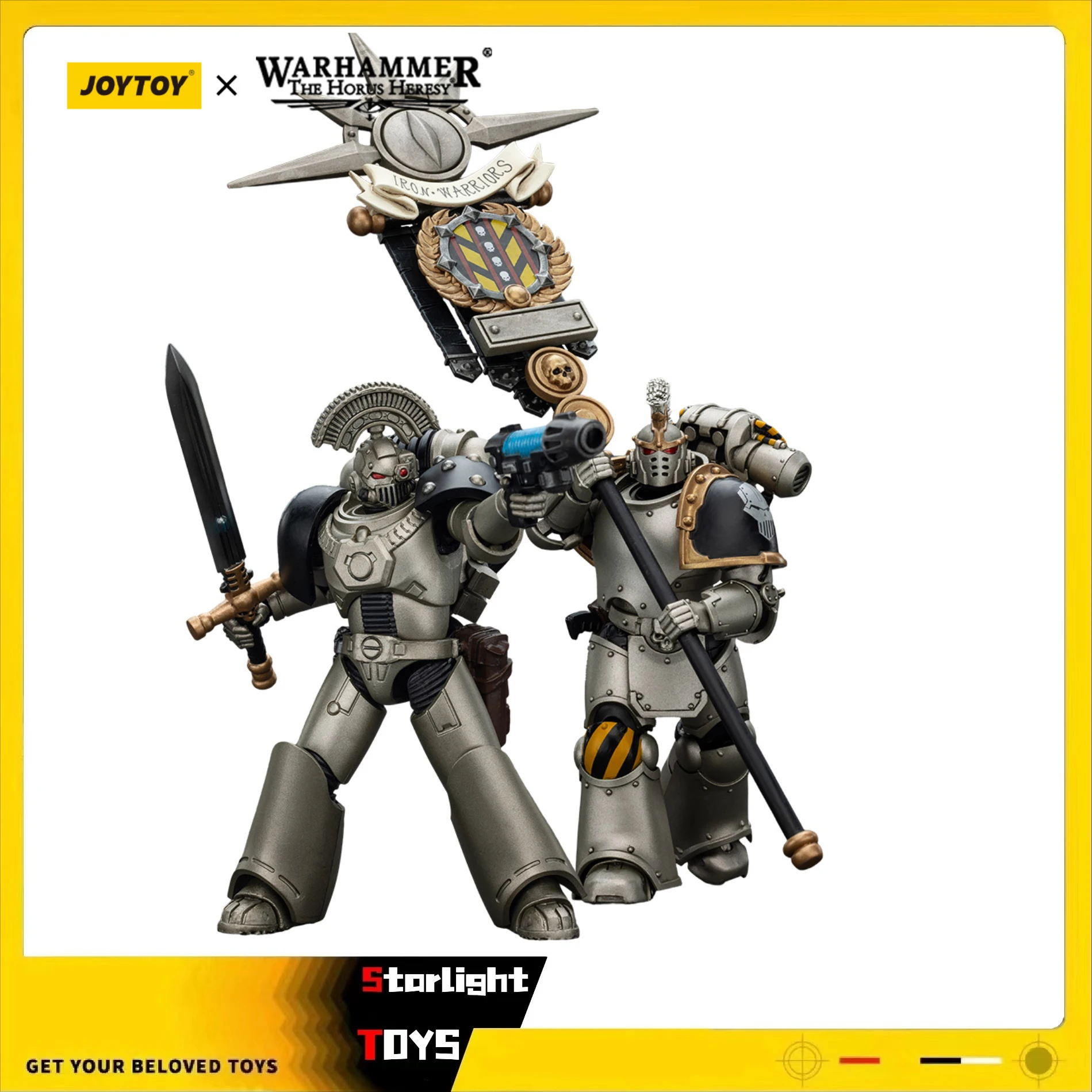 

Предзаказ: JOYTOY Warhammer 40K Iron Warriors MKVI Тактический сержант, командный отряд, 2 фигурки, масштаб 1/18, игрушка-фигурка