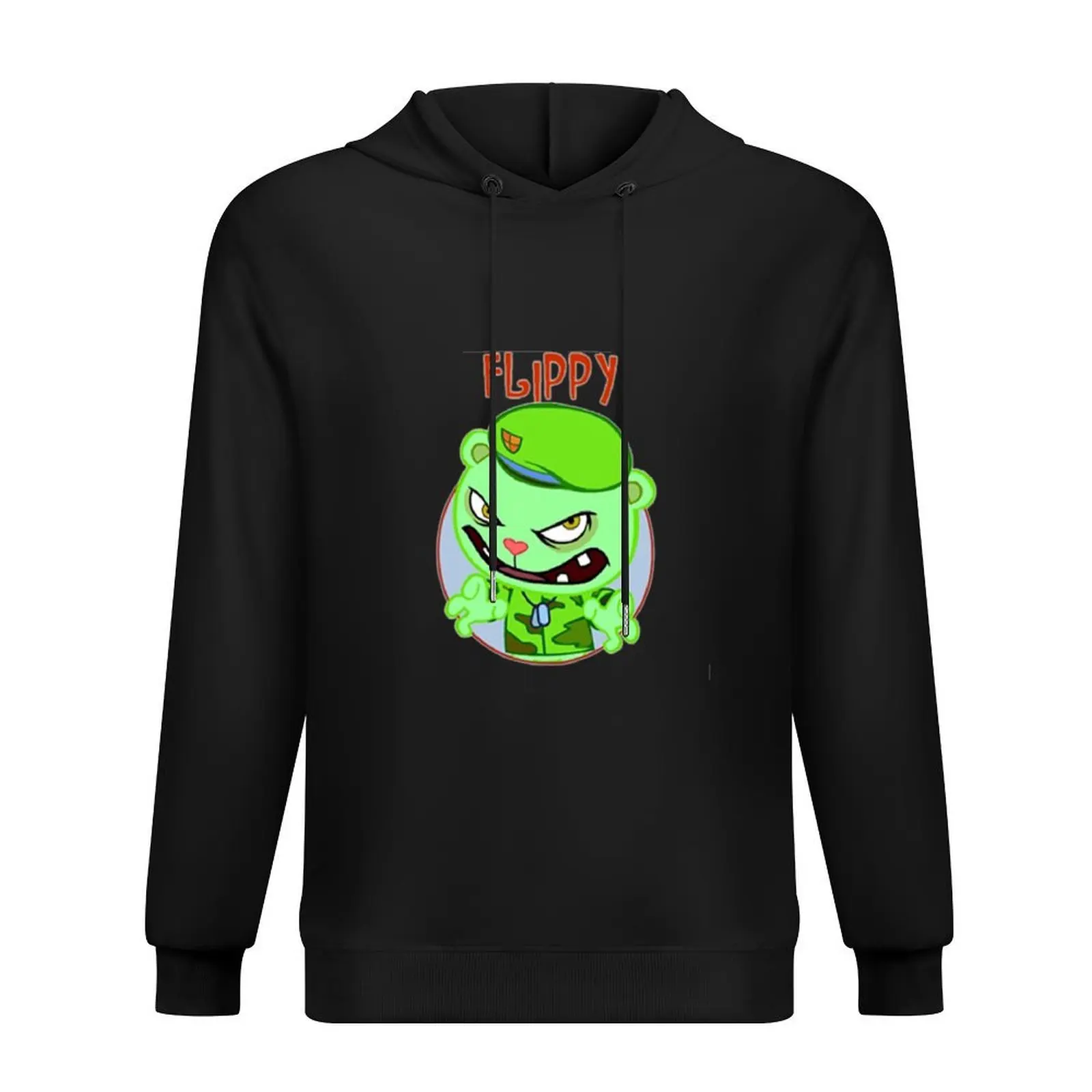 

Happy Tree Friends: Flippy Hoodie mens clothes korean style clothes clothes for men male hoodie man