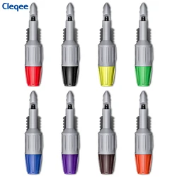 Cleqee P30039B Automotive Car Repair Test ProbeïžInsulation Wire Piercing Puncture Probe with 2mm/4mm Socket Test Hook Clip