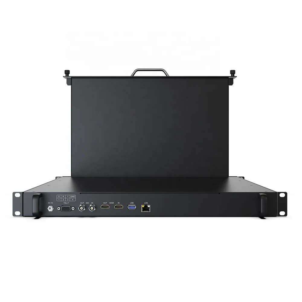 For  17.3 Inch 1RU Rack Mount Monitor IPS 3G-SDI 4K for HDMI Interface LAN Full HD Resolution Waveform Function for