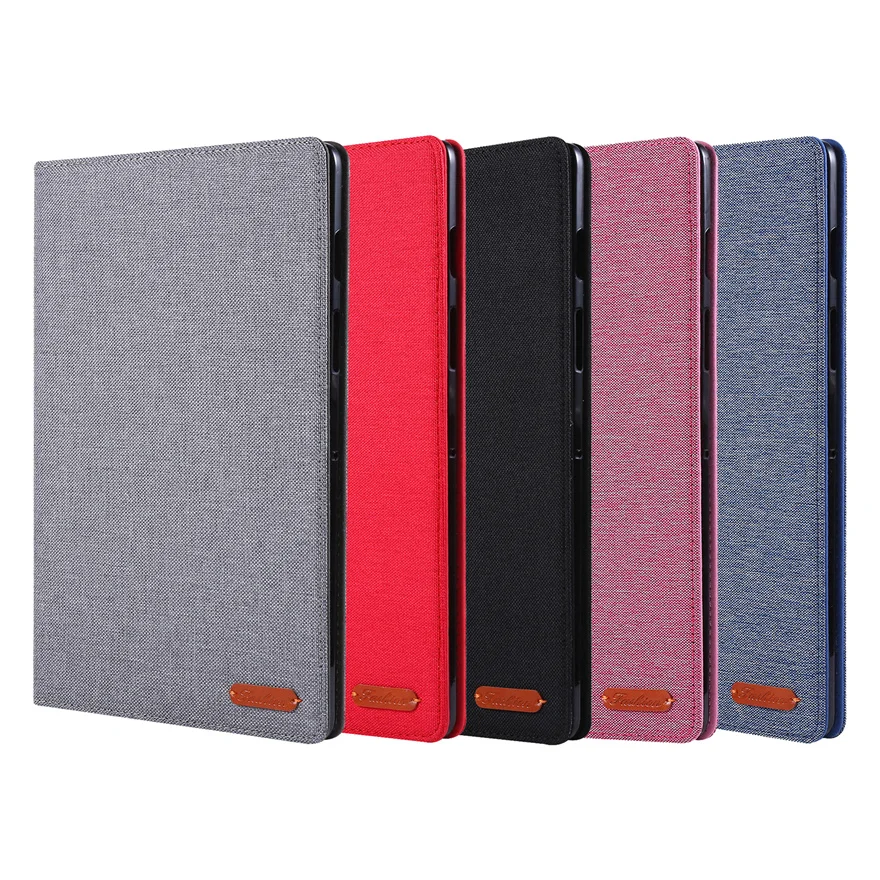 For Samsung Galaxy Tab S5e 10.5" Case for Model SM-T720 T725 Fabric Tablet Stand Cover Case Shockproof Protective Shell