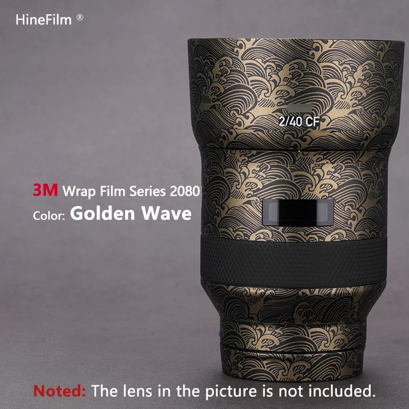 Hinefilm الجلد ل ZEISS Batis 40 F2 لسوني E جبل عدسة ملصق مائي الجلد ل Batis 40 مللي متر F2.0 عدسة ملصق 40F2 التفاف غطاء الفيلم