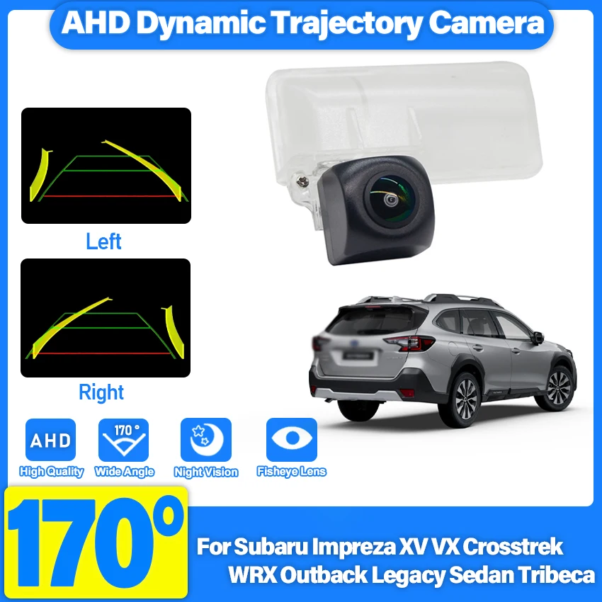 170 Degree AHD 1280x720P Car Rear View Camera For Subaru Impreza XV VX Crosstrek WRX Outback Legacy Sedan Tribeca Night Vision