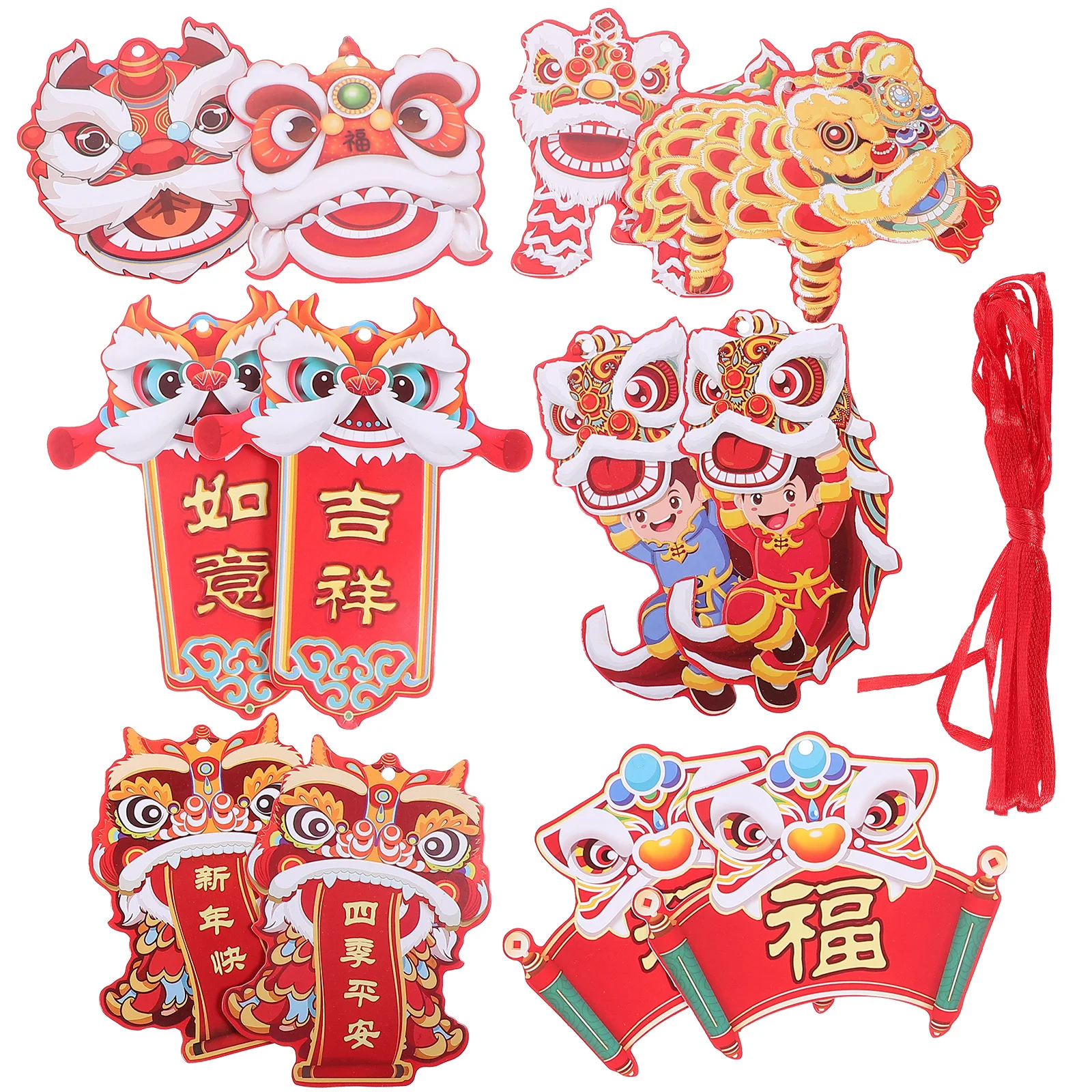 

12pcs Peach Tree Bonsai Hanging Decor Chinese New Year Ornaments Festival Home Party Supplies Indoor Outdoor Decoration Craft