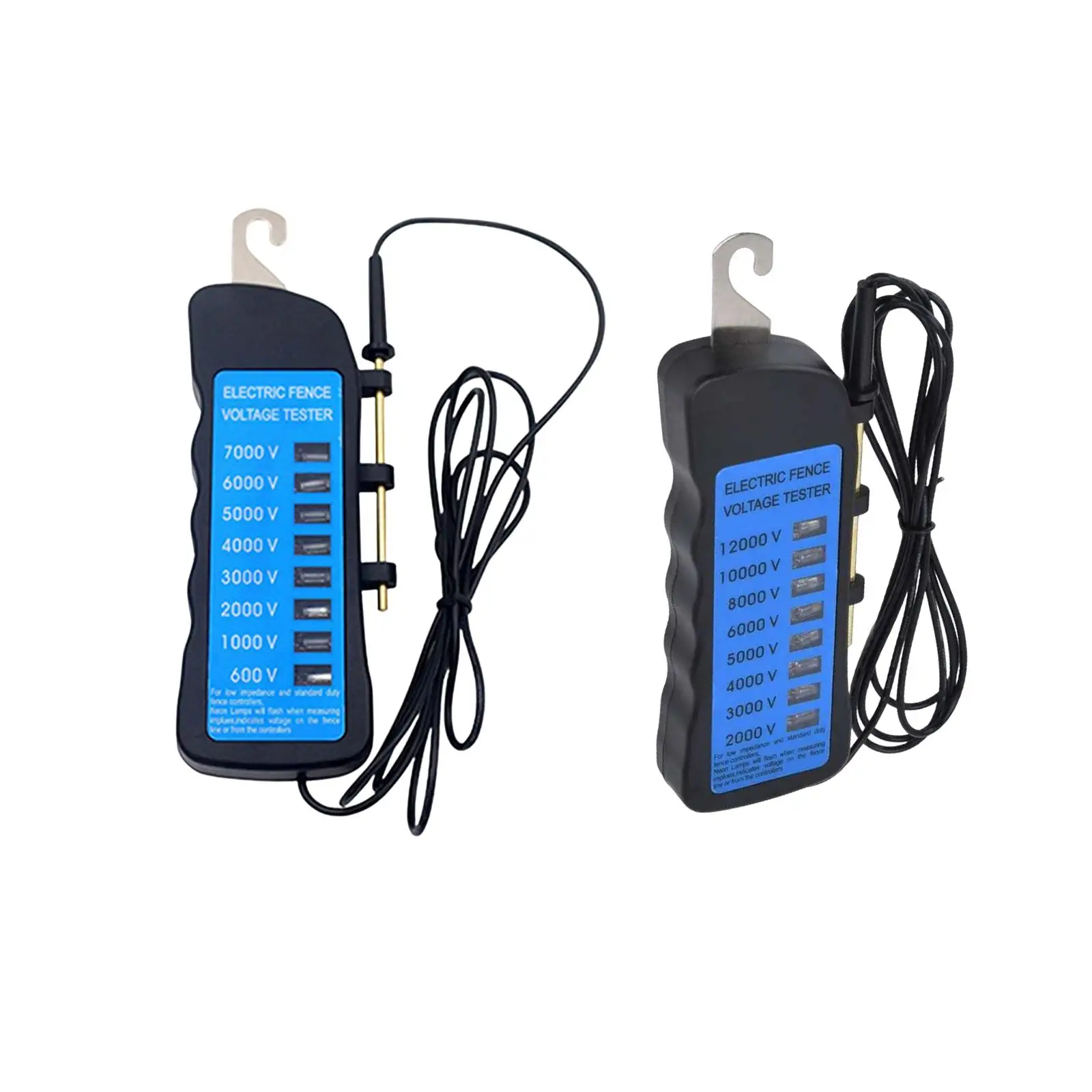 

Электрический тестер ограждения, 8 уровней напряжения, Неоновый дисплей, чтение до 7000 в/12000 в, измерение напряжения, легкая сборка