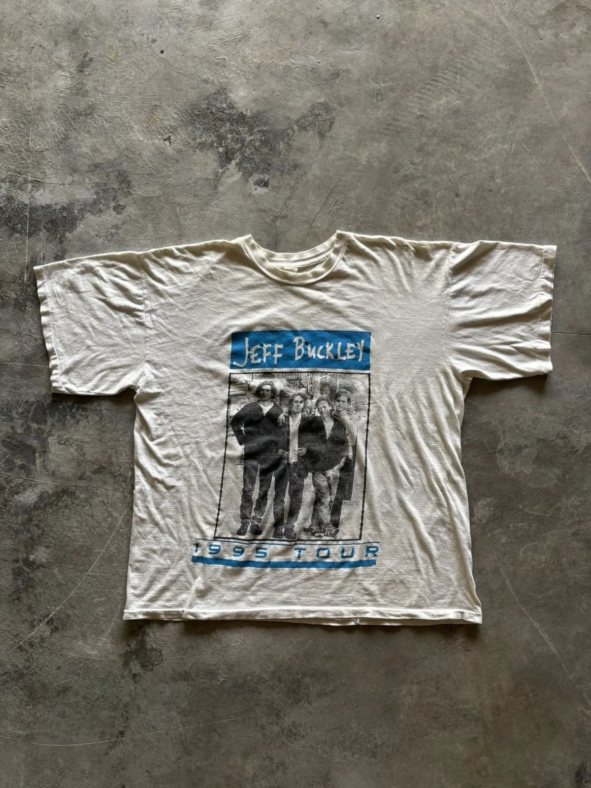 Remake Rare Jeff Buckley 1995 Grace White T shirt Heavy Cotton NH26331