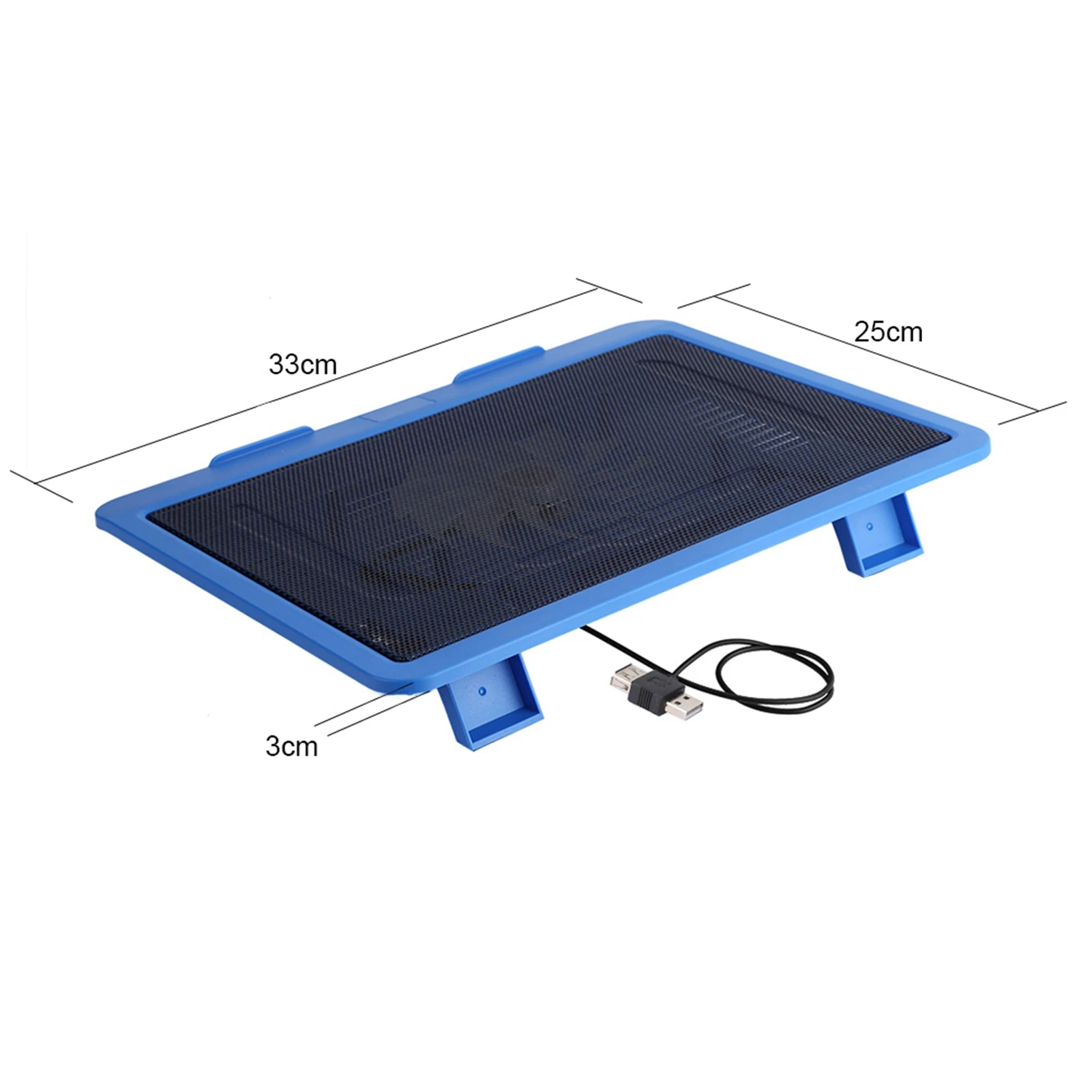 Laptop Cooler Cooling Pad Base Big Fan USB Stand for 14