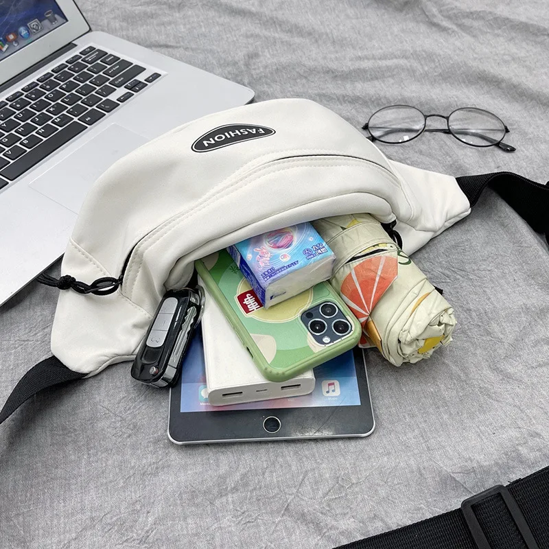 2025 new crossbody bag, casual cross bag, waterproof men's chest bag, women's sports fashion multi compartment mobile waist bag
