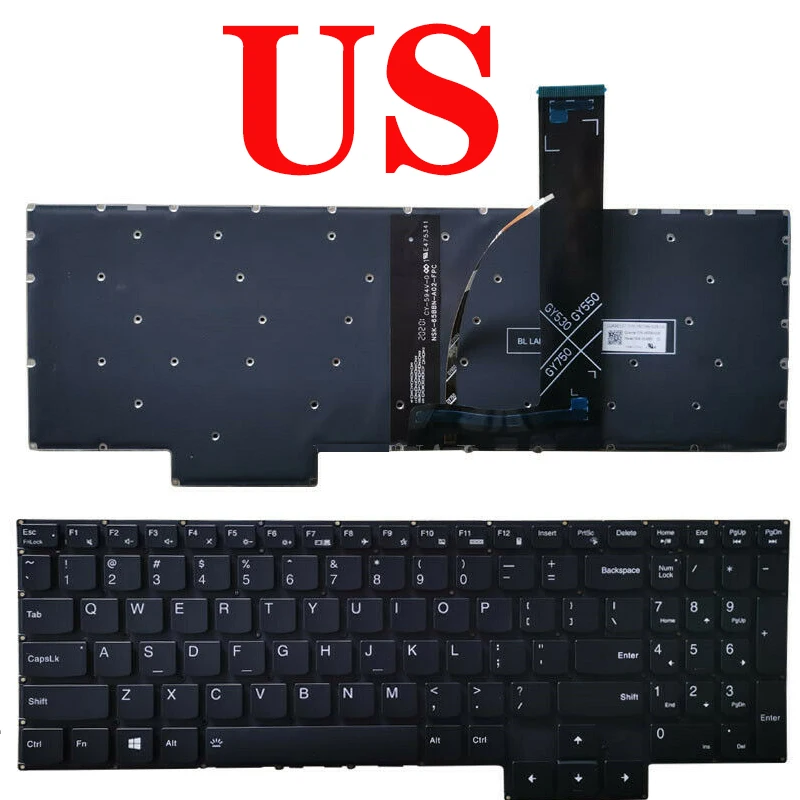 US/UK Laptop Keyboard For Lenovo Legion 5-15IMH05H -15IMH05 -15ARH05H -15ARH05 5P-15ARH05H 5P-15IMH05 5P-15IMH05H with backlit