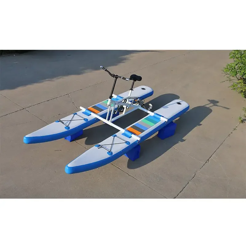 Inflatable Floating Sea Water Pedal Bike Single Water Inflatable Boat