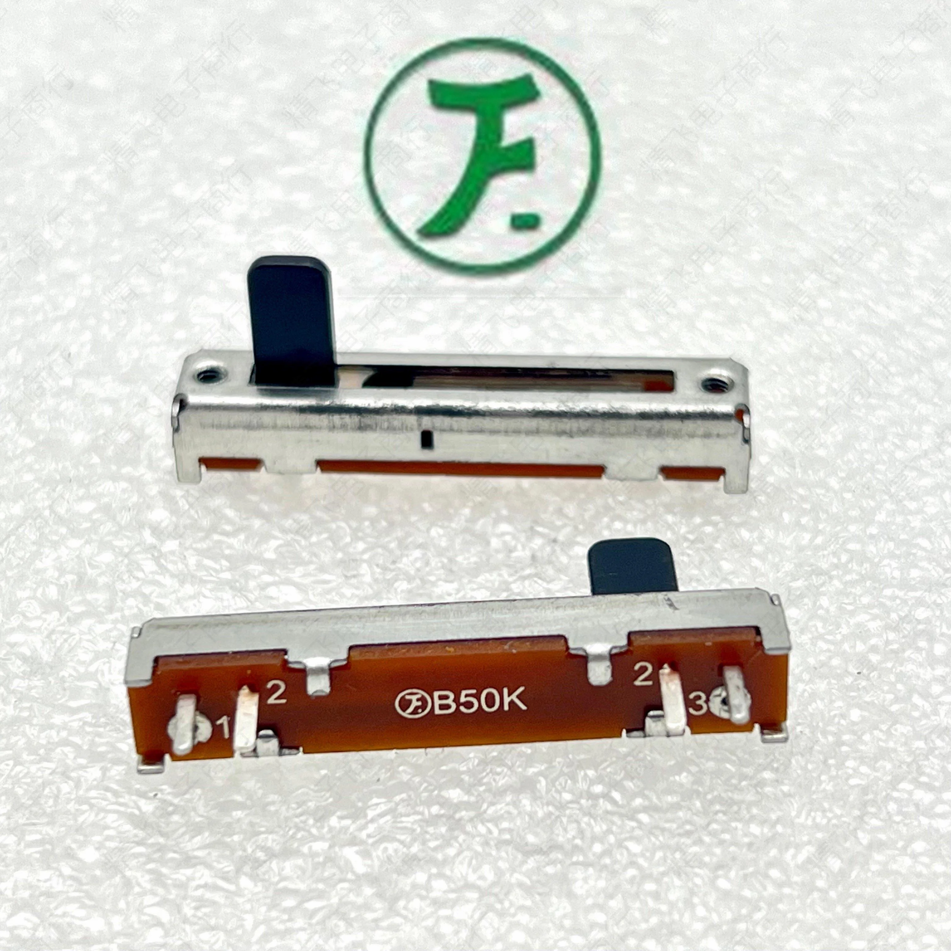 1 PCS F Puyao 3.5mm Single Straight Slide Potentiometer B50K with midpoint positioning shaft length 8MM electronic organ special