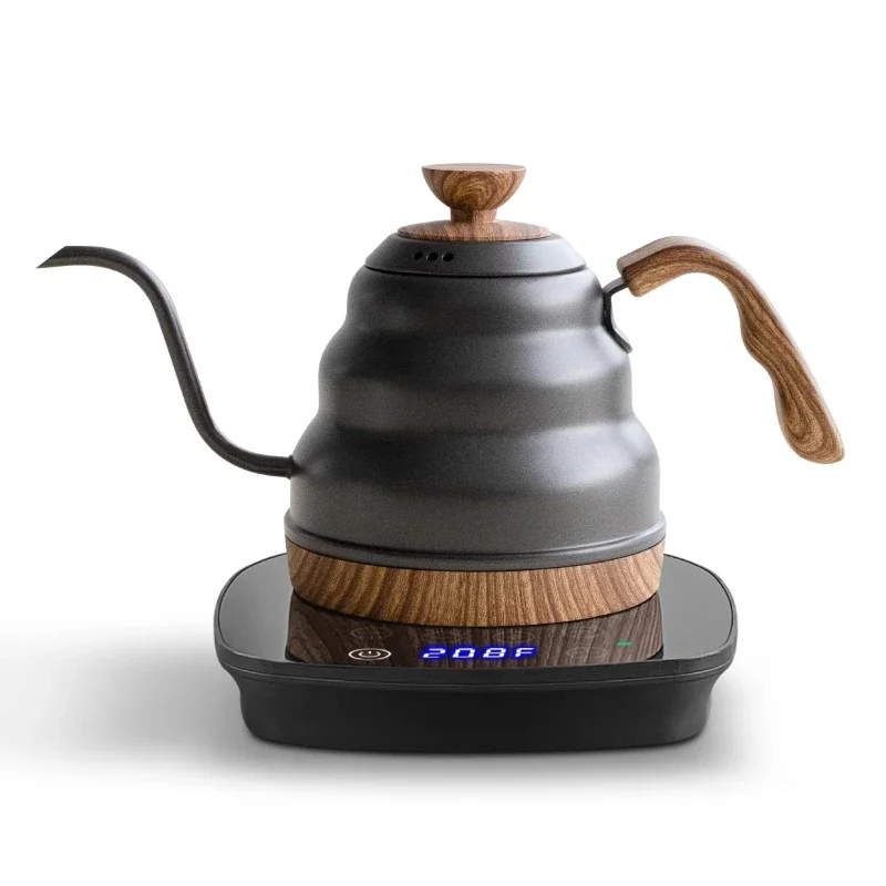 600ml drip coffee pot temperature variable kettle coffee pot programmable control water boiler