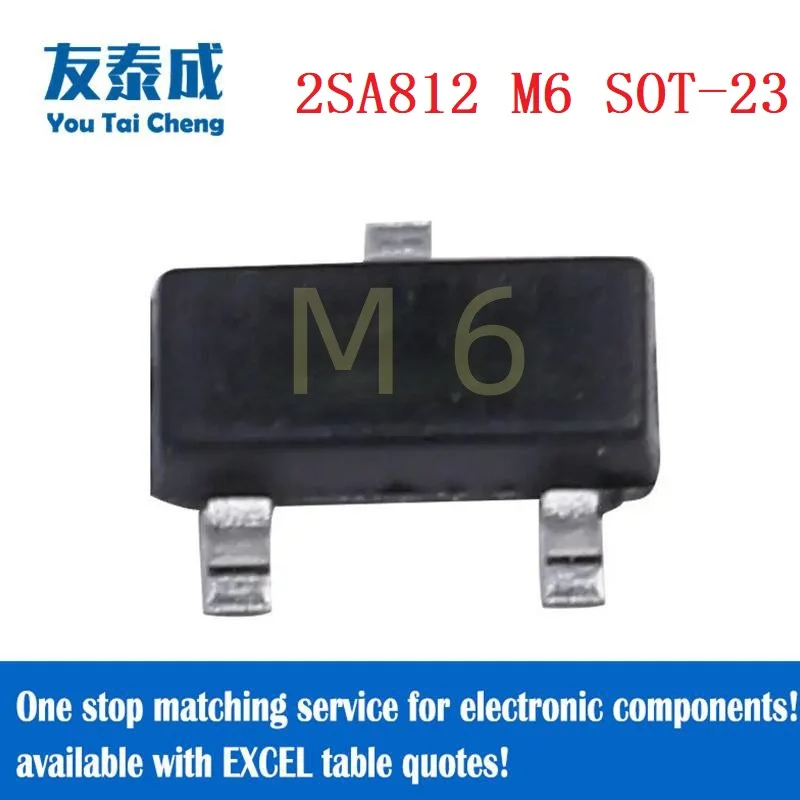 50PCS Triode,Transistor SOT-23 2SA812 Code(M6) 2SC1623 Code(L6) 2SA1015 BA 2SC1815 HF C945 Code(CR) MMBT3904 Code(1AM)