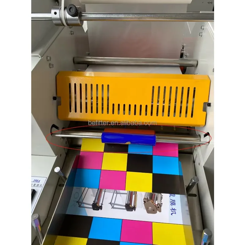 Automatic Feeder For Laminating Machine Book Cover 110mm Mirror Steel Roller Bigger Pressure A4 350mm Max Width 7mm Thickness