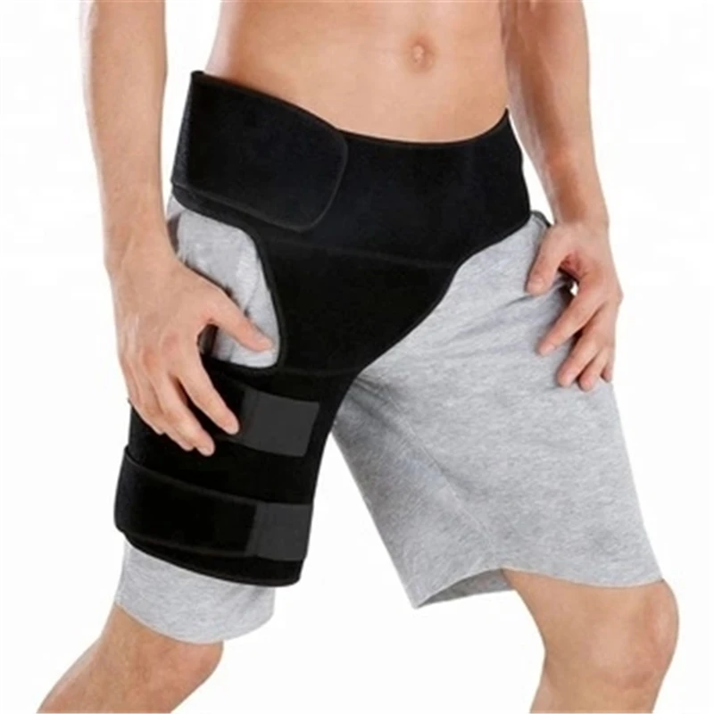 Thigh Compression Sleeve, Anti Muscle Strain Hip Belt, Hip Sleeve, Supports Hip Replacement, Universal for Right and Left Legs