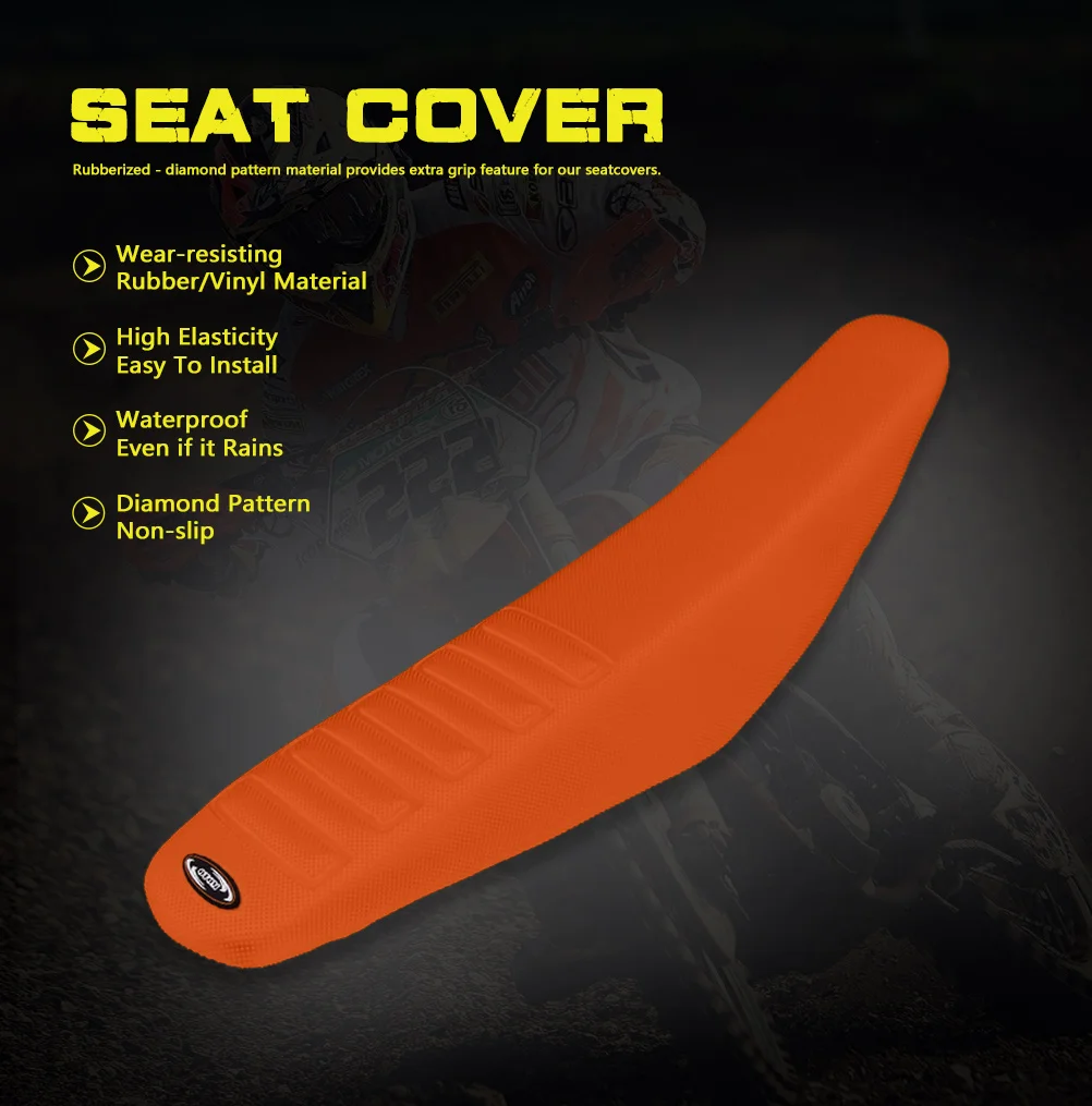 Motorcycle Universal Seat Cover Leather Gripper Soft Cushion Protector For HONDA YAMAHA KAWASAKI SUZUKI Japan Off-road Vehicle