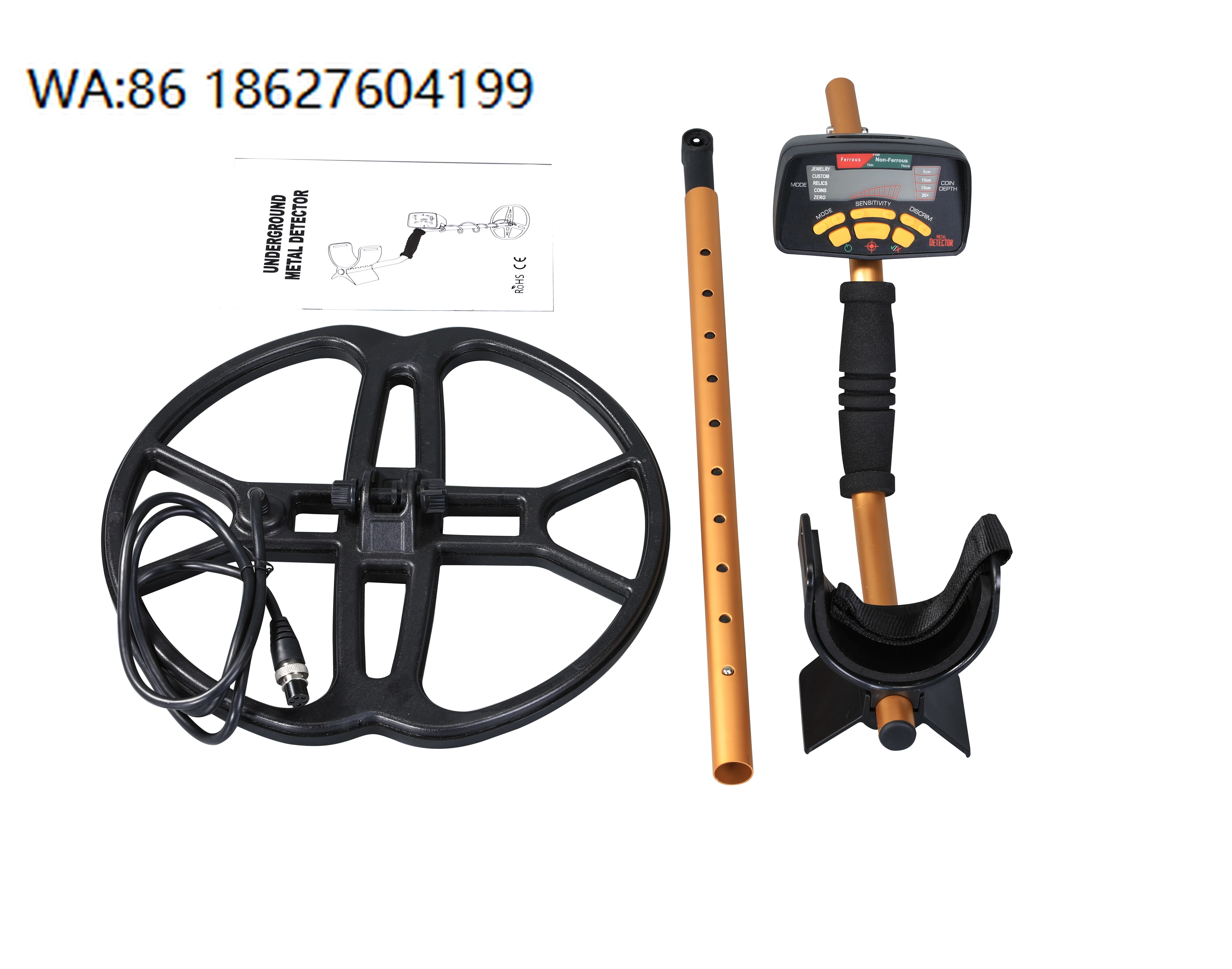 100% Waterproof IP55 Underground Metal Detector LCD Display High Sensitivity Gold Digger Treasure Hunter MD-6350