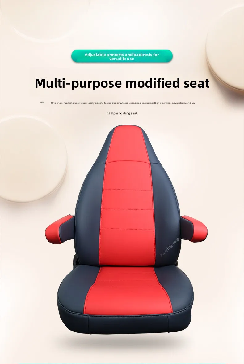 High-quality Thickened Sponge Nappa Leather Foldable Car Seat Fit for RVs, Trucks and Buses Car Seat Modification JJ207