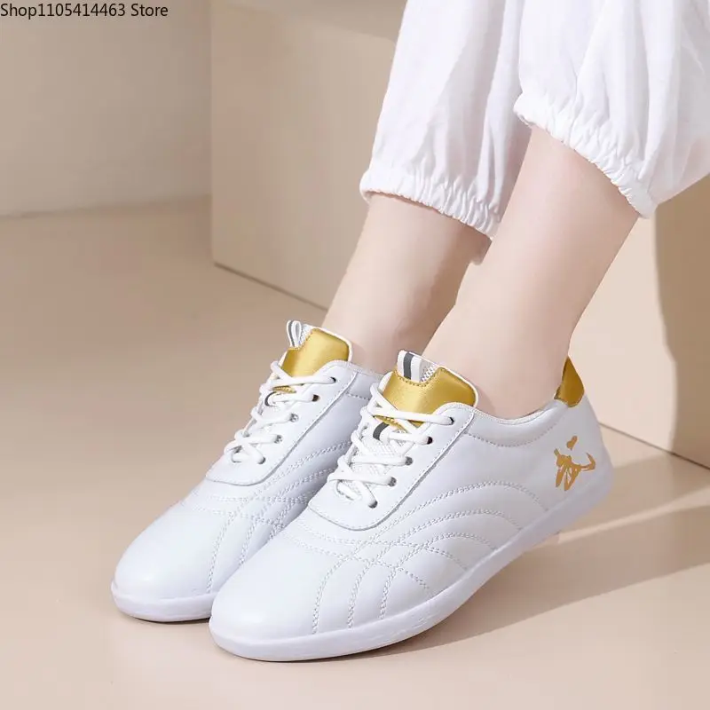 

Tai Chi Shoes Professional Martial Arts Shoe Unisex Lace Up Men Taekwondo Shoes Morning Exercise Martial Arts Sneakers