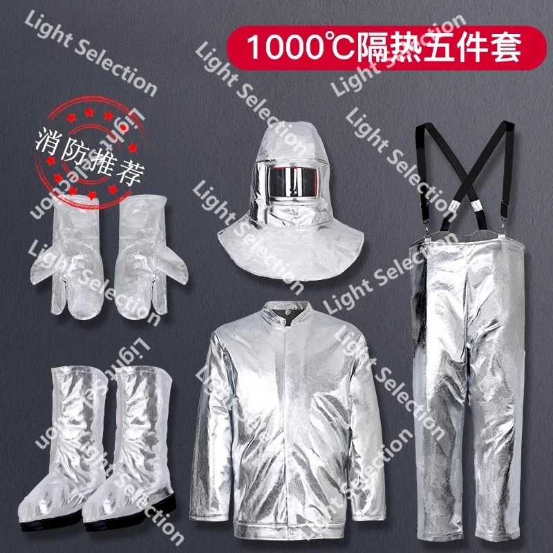 

Огнеизоляционная одежда Костюм на 500/1000 градусов Бытовая лесная одежда Противоожоговая, устойчивая к высоким температурам