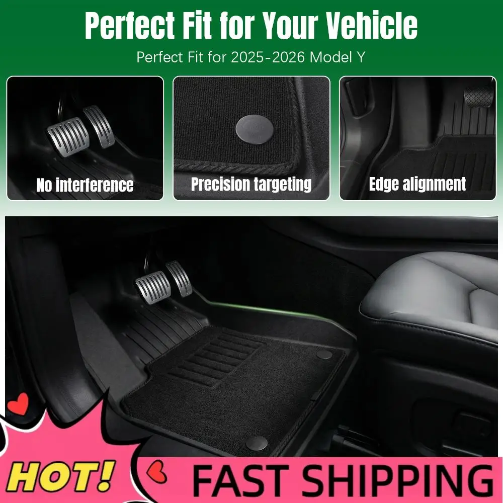 

Комплект автомобильных ковриков и защитных вкладышей из TPE для Tesla Model Y Juniper 2025-2026 (5-местный), подходят для Tesla Model Y, аксессуары