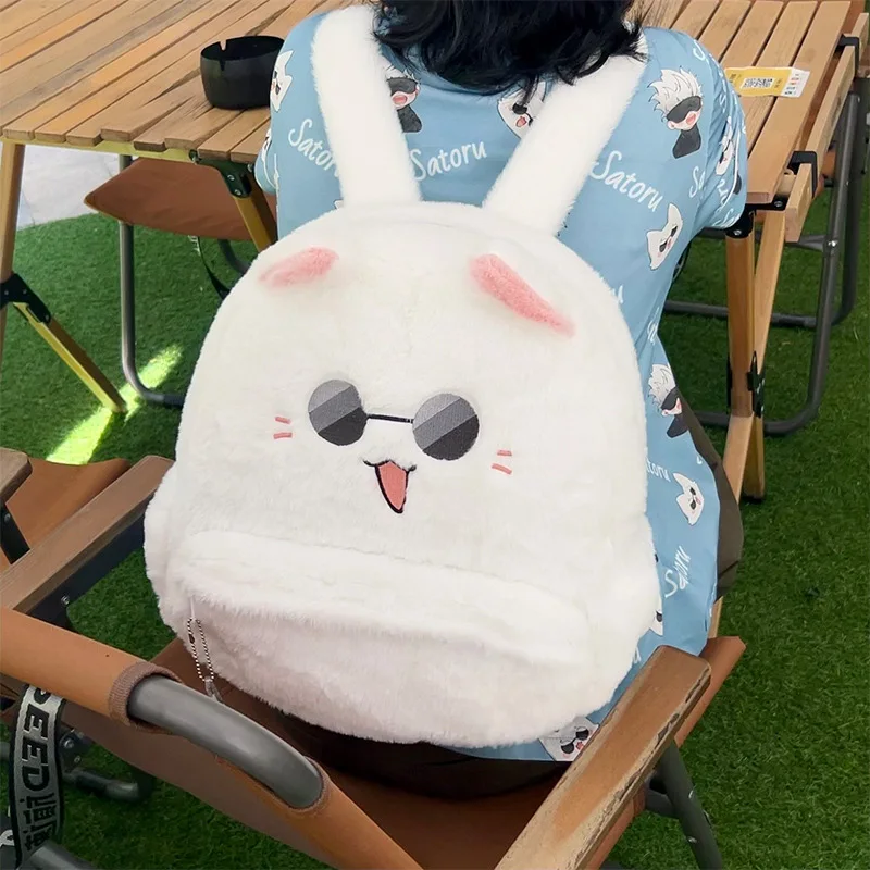 Anime Jujutsu Kaisen Karakter Gojo Satoru Kat Pluche Rugzak Knuffeldier Speelgoed Kawaii Kitten Tas Voor Cartoon Liefhebbers Fans Geschenken