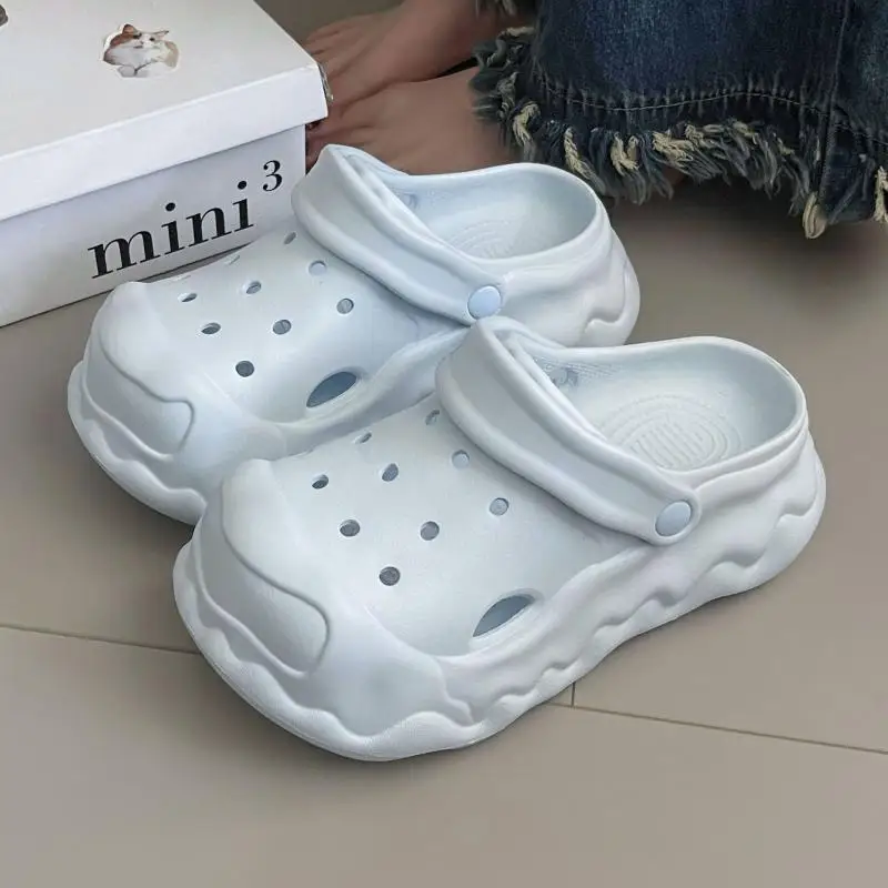 

Fashion Platform Women's Sandals Summer 2025 Casual Luxury Designer Slippers Girls Indoor Outdoor Beach Slides Elegant Footwear