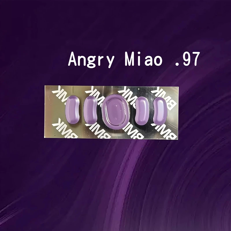 1 Set PTFE Anti-Collapse Arc-Edged Mouse Skate For Angry Miao AM INFINITY .97 Similar To Obsidian Air Purple Haze Feet Glides