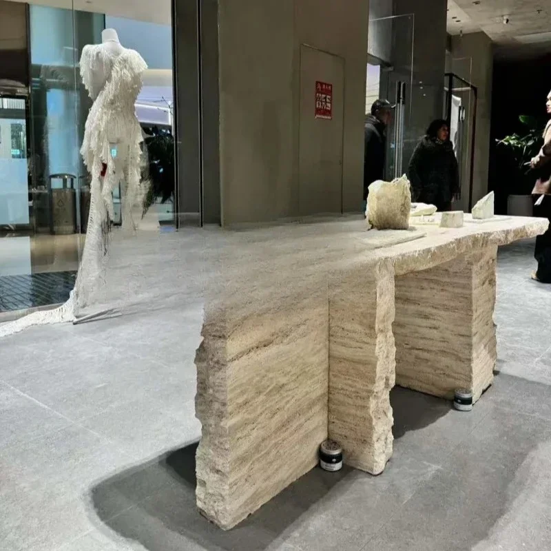 Y Clothing store marble decorative table restaurant rectangular display stand