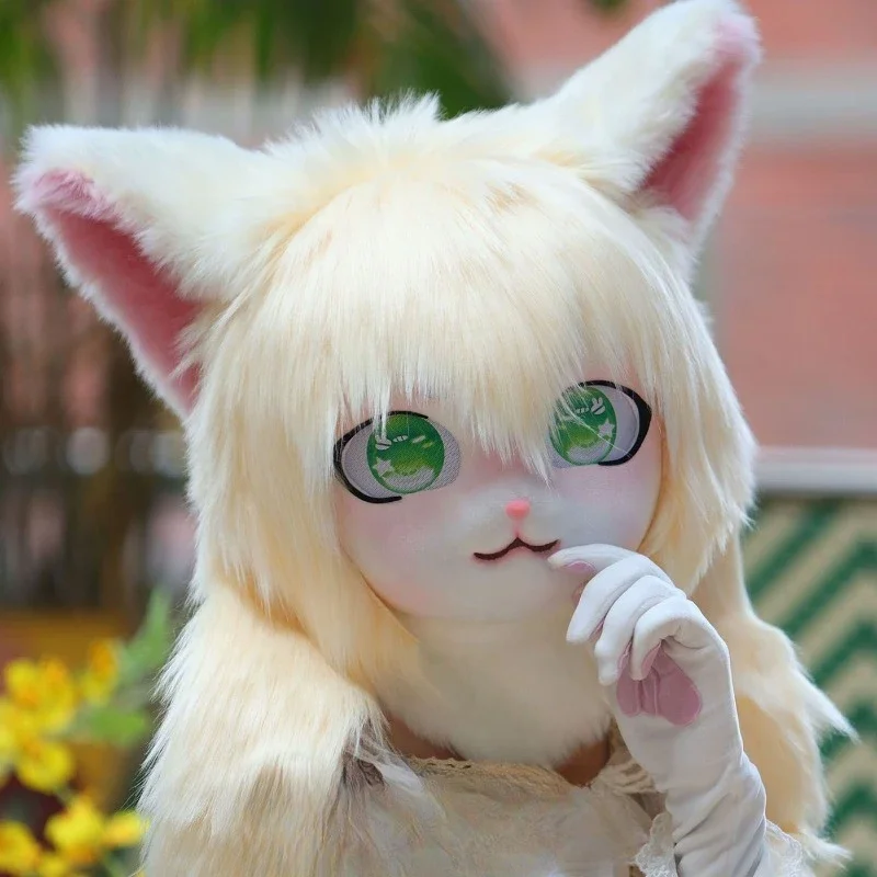 Fursuit Kigurumi Cosplay Costumes Furry Headsets Comiket Furries Kitten Rubbit Doll Cat Comiket Furries Doll Costumes Animal