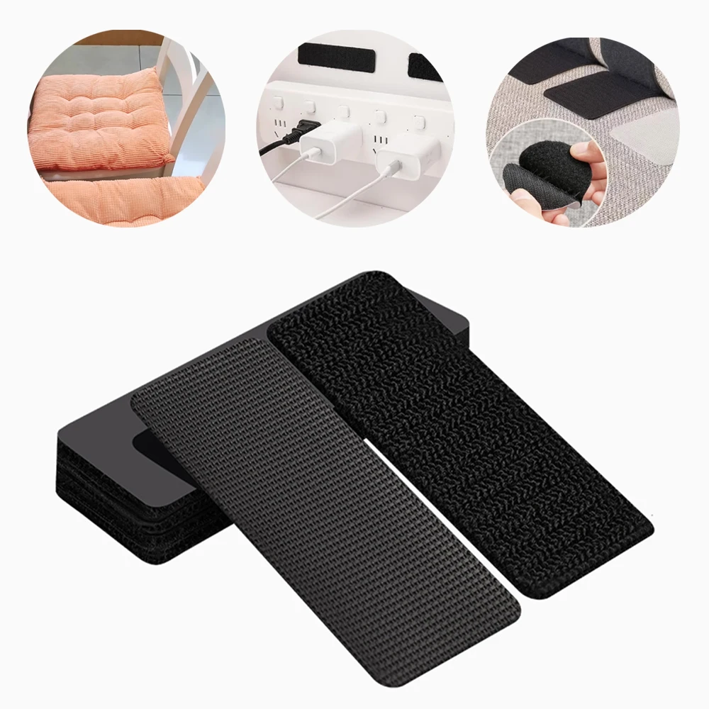 Strong Adhesive Hook And Loop Fastener Tape Back With Glue Household Sewing Accessories Nylon Router Fixed Carpet Furniture