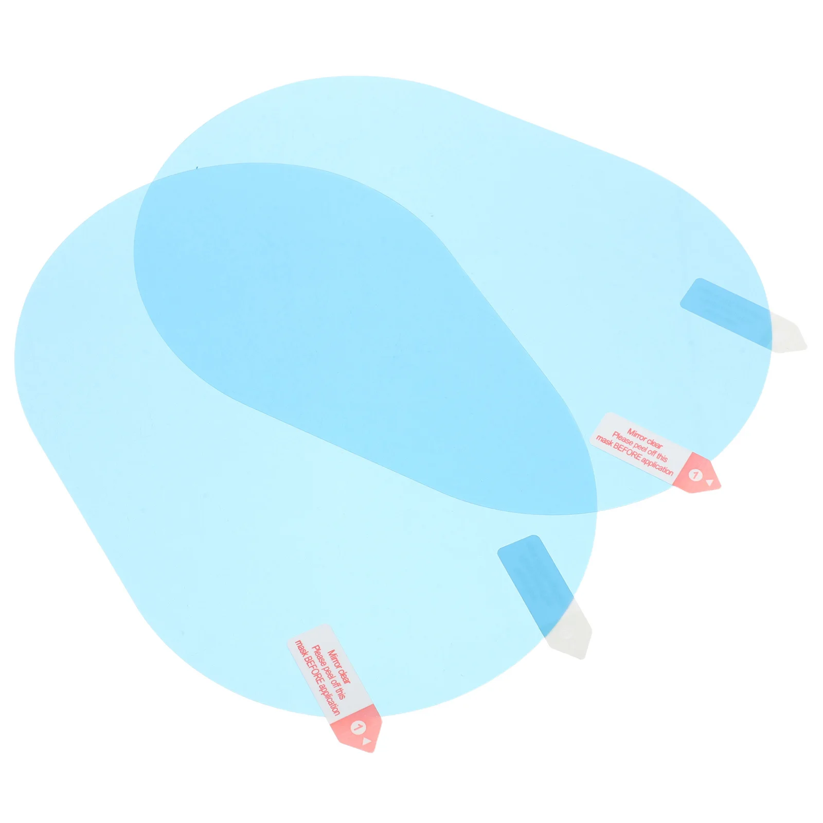 

2pcs Rearview Mirror Rainproof Film 5.7Inchx3.93Inch Waterproof Anti-Fog Coating For Car Side Windows Universal Fit Trucks Suvs