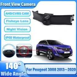 Car Front Grille Camera For Peugeot 3008 2013~2019 2020 Car Special Front HD Camera High Quality Waterproof Night Vision CCD