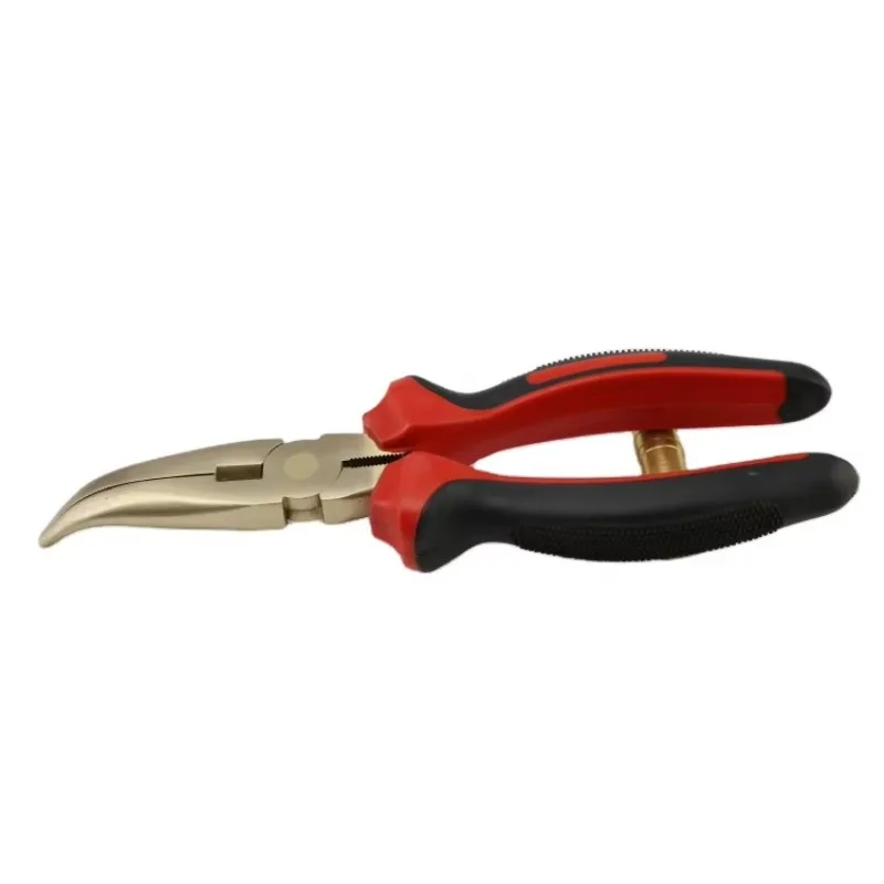 

Aluminum Copper and Beryllium Copper Anticorrosive Hand Tool Round 45 Degree Bent Pliers 6in Natural Gas Chemical Industry