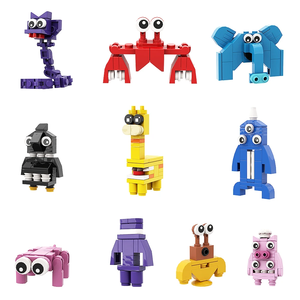 Gobricks All Members Garten of BanBan Jumbo Josh Horror Game Anime Figure Moc Building Block Educational Toys For Children Gifts