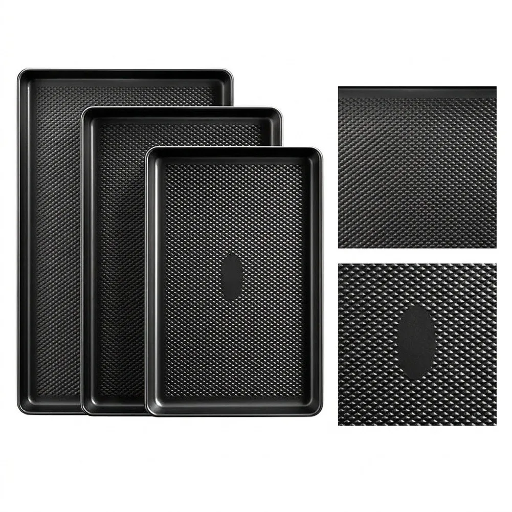 Non Tray Set Made from Carbon with Heat Resistant Properties for Conventional and Convection Ovens Non Tray Set