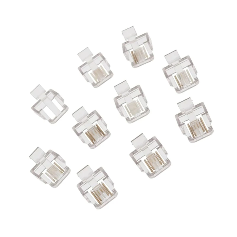 10Pieces Plastic RJ45 Repair Parts for Connector Buckles Durability Long Lasts Design