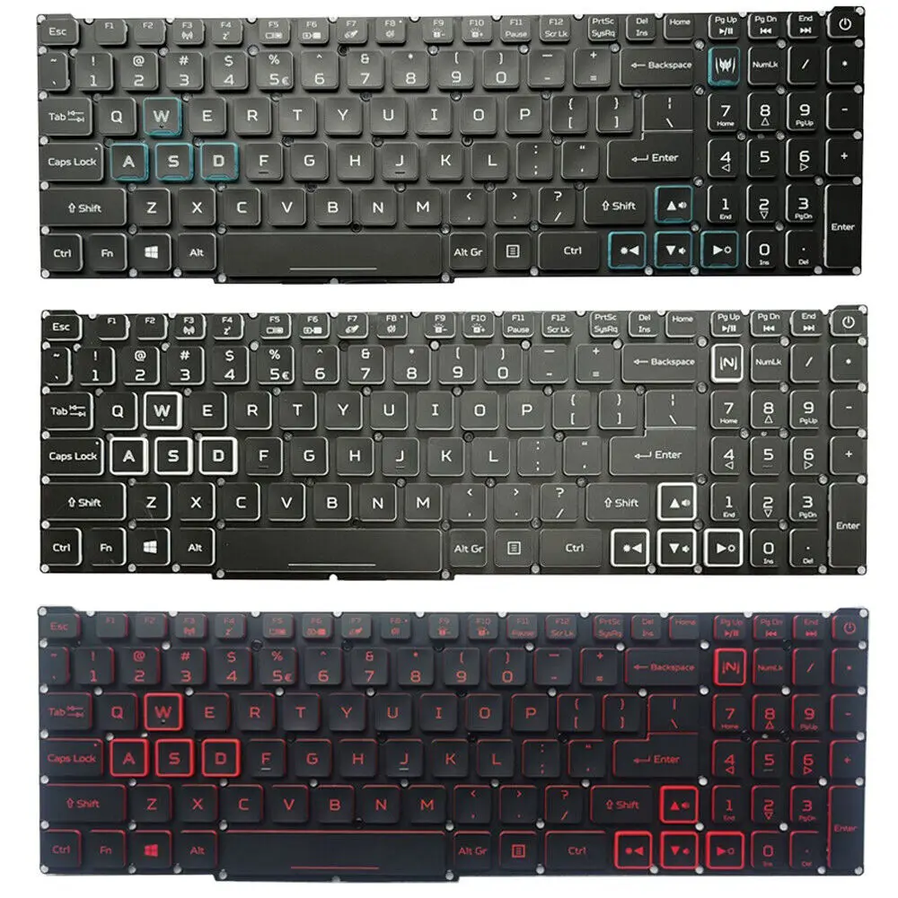 

NEW US Keyboard Backlit FOR ACER Nitro 5 AN515-56 AN515-57 AN517-54 AN517-41