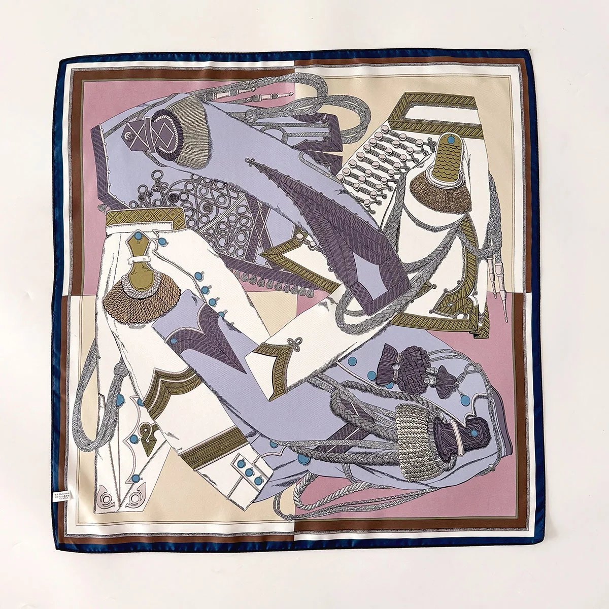 100% Natural Twill Silk Scarf for Women 65cm Neck Tie Double side Foulard Shawl Wrap Square Neckerchief Hijab Bandana Scarves