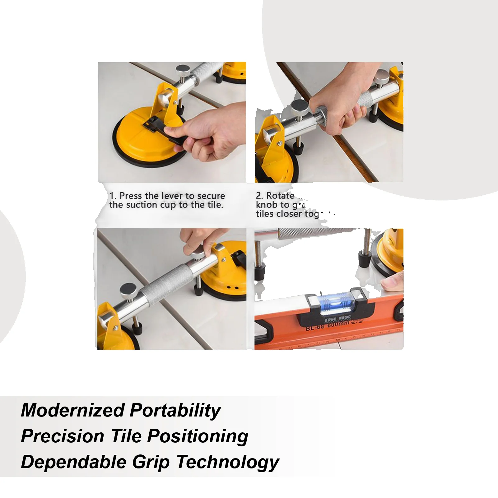 Stone Seam Setter Vacuum Suction Cup Seamless Marble Seam Setter For Joining Lightweight Counter Installation Aid For Stone Slab