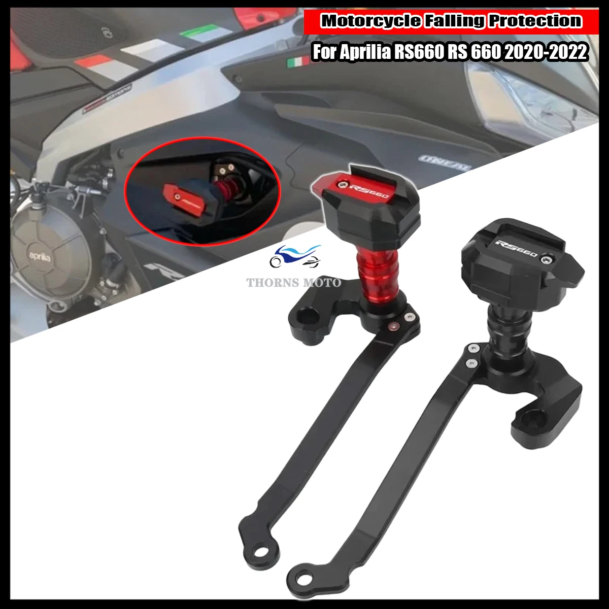 Motorcycle Frame Sliders Crash Protector For Aprilia RS660 RS 660 （2020-2023) - Falling Protection Pad