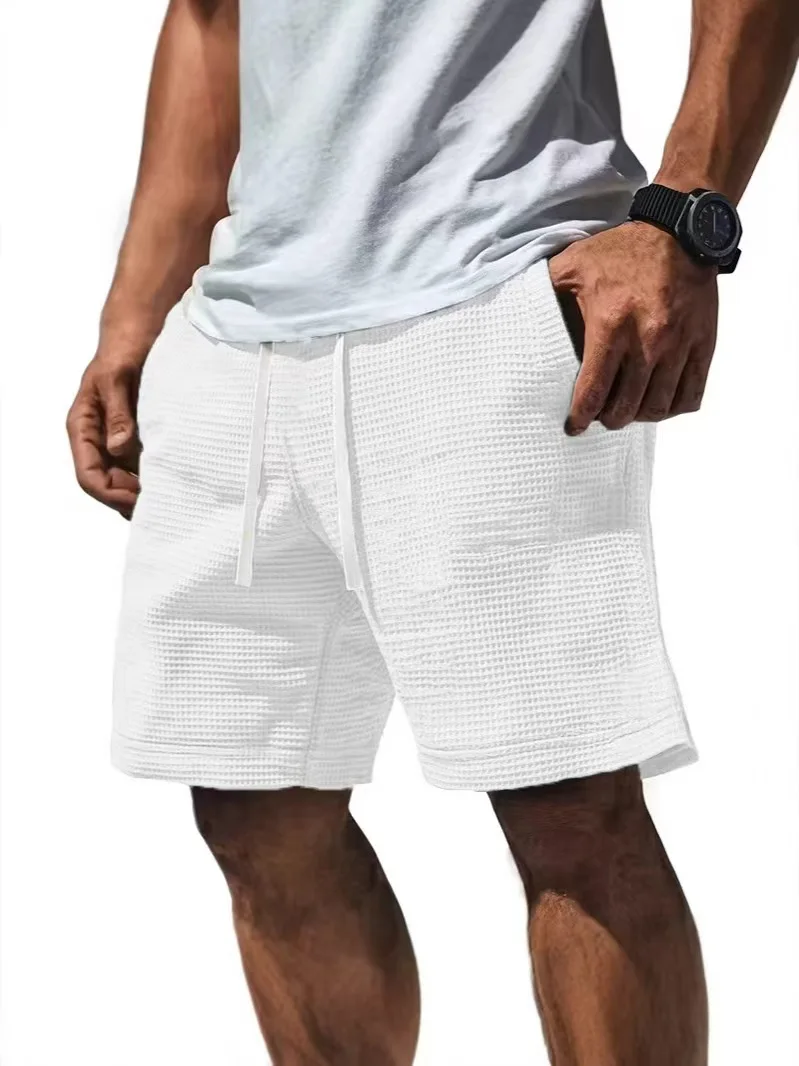 Vintage Cargo Shorts Men's Summer Trendy Retro Corduroy Short Pants Male Casual Solid Color Shorts Sports Breathable Sweatpants