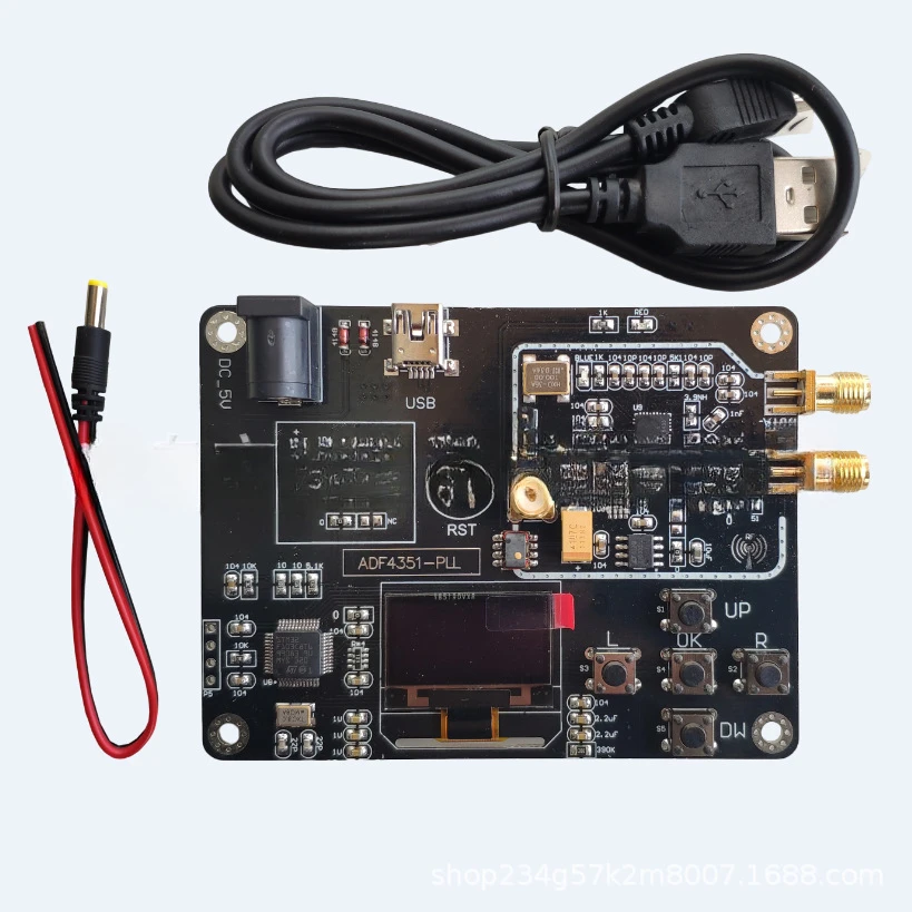 ADF4351 Onboard Module 35M-4.4G RF Signal Source, Frequency Scanner STM32 MCU Phase Locked Loop