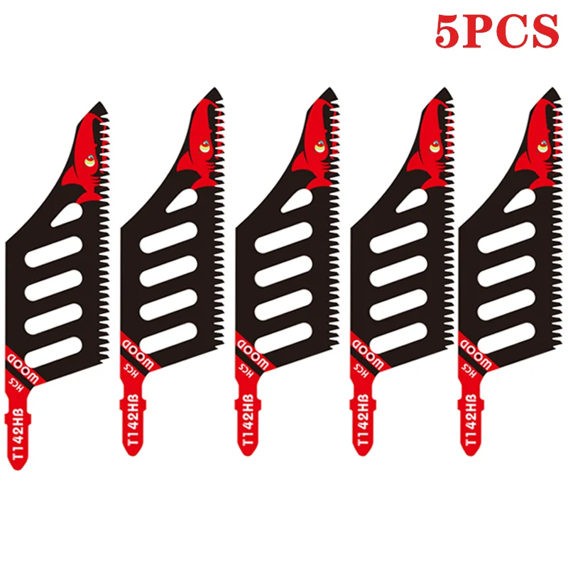 Jigsaw Blade Extra Long Heavy Duty Scroll Saw Blades T-Shank Fine Coarse Teeth for Wood Aluminum Tight Spaces DIY Carpenter Tool