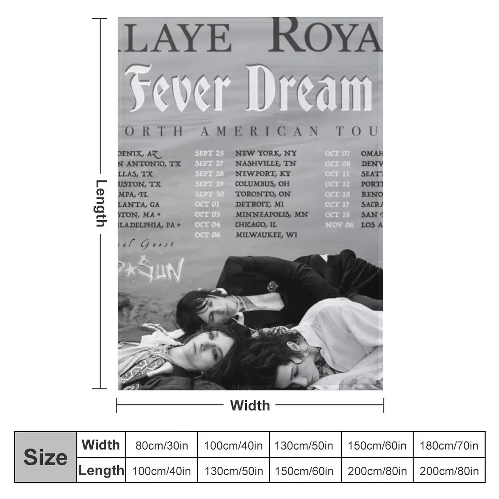 palaye royale fever dream tour design Throw Blanket Luxury Throw Soft Decorative Throw Thermal Sofa Quilt Baby Blankets